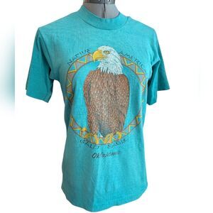 Vintage‎ Native American Bald Eagle Oklahoma T-shirt